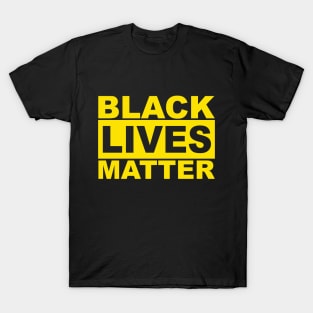 Black Lives Matter Logo (Yellow) T-Shirt